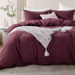 NEXHOME Queen Linen Look Duvet Cover Set