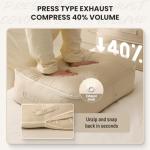 Space-Saving Compression Organizer for Bedding and Blankets