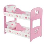 Pink Butterfly Bunk Bed Set for 18-Inch Dolls