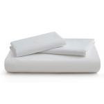 Washed Cotton Queen Duvet Cover Set, White