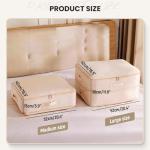 Space-Saving Compression Organizer for Bedding and Blankets