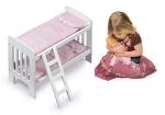Badger Basket Doll Bunk Bed with Accessories - White/Pink