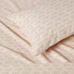 Organic Cotton Kids' Twin Sheet Set - Pale Pink Fox