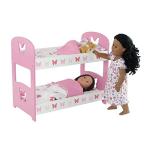 Pink Butterfly Bunk Bed Set for 18-Inch Dolls