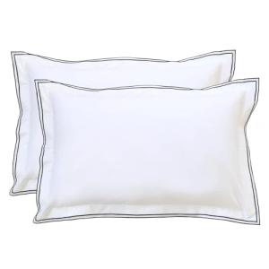 Ranznaz White Cotton Pillow Shams Set of 2