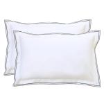 Ranznaz White Cotton Pillow Shams Set of 2