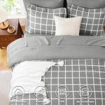 CozyLux 7-Piece Queen Comforter Set in Grey