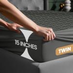 Utopia Bedding Twin Waterproof Mattress Protector - Gray