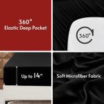 7-Piece King Comforter Set in Red & Black