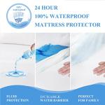 Twin Size Waterproof Mattress Protector Set - 2 Pack