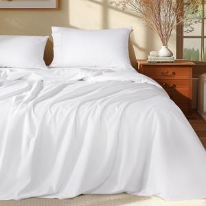 Shilucheng 100% Egyptian Cotton King Sheet Set