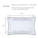 Ranznaz White Cotton Pillow Shams Set of 2