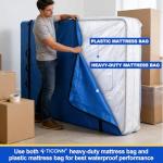 TICONN Twin Waterproof Mattress Storage Bag - 2 Pack