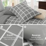 CozyLux 7-Piece Queen Comforter Set in Grey