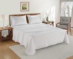Lane Linen White Queen Sheet Set - 100% Cotton