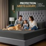 Utopia Bedding Twin Waterproof Mattress Protector - Gray