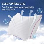 King Size Breathable Down Alternative Bed Pillows Set