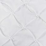 Vaulia White Microfiber Pinch Pleat Pillow Shams 2 Pack