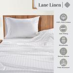Lane Linen White Queen Sheet Set - 100% Cotton