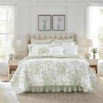 Laura Ashley Queen Floral Quilt Set, 3 Pieces