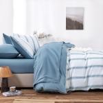 Wake In Cloud Striped Duvet Set, Full Size