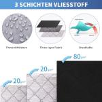 Fixwal Black Underbed Storage Bags with Clear Window