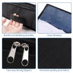 Fixwal Black Underbed Storage Bags with Clear Window