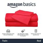 Kid's Lightweight Red Microfiber Twin Sheet Set