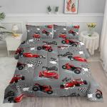 Axolotl Twin Comforter Set with Racing Cars