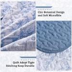 WONGS Blue Botanical Quilt Set Queen Size