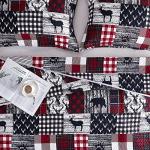 Rustic Christmas Queen Quilt Set with Shams