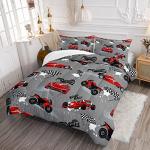 Axolotl Twin Comforter Set with Racing Cars