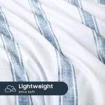 Wake In Cloud Striped Duvet Set, Full Size
