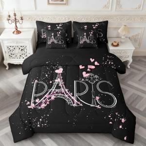 Feelyou Eiffel Tower 7-Piece Comforter Set