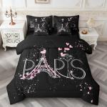 Feelyou Eiffel Tower 7-Piece Comforter Set
