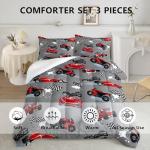 Axolotl Twin Comforter Set with Racing Cars