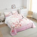 Pink Cherry Blossom Comforter Set for Teens