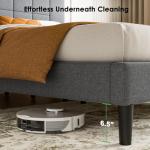 Sturdy Queen Bed Frame with Adjustable Headboard