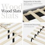 Yaheetech Light Grey Queen Upholstered Bed Frame