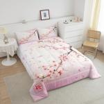 Pink Cherry Blossom Comforter Set for Teens