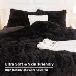 Cozy Faux Fur Bed Set with Velvet Comforter