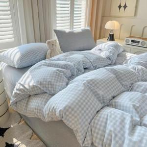 Nayoroom Blue and White Gingham Duvet Set