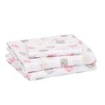 Kid's Twin Microfiber Sheet Set - Peony Pink Kitties