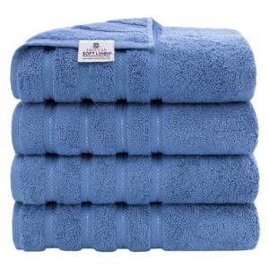 Luxury 4-Piece Turkish Cotton Bath Towel Set