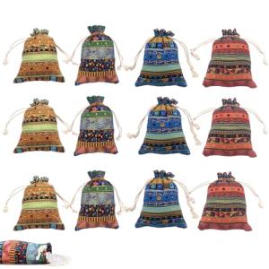 Egyptian Style Coin Pouches - Set of 12