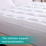 Queen Cotton Waterproof Mattress Pad with Pillowtop