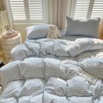 Nayoroom Blue and White Gingham Duvet Set