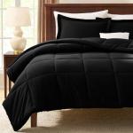 CozyLux 3-Piece Soft Black Bed Set
