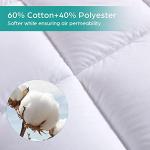 Queen Cotton Waterproof Mattress Pad with Pillowtop