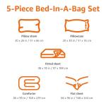 Kids’ Twin Microfiber Bed-in-a-Bag Set - Flowers